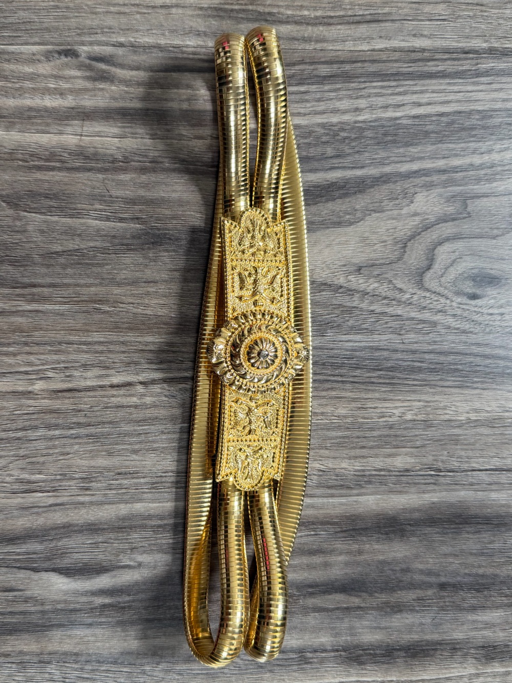 Vintage Judith Leiber Gold Tone Belt